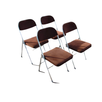 Brown vintage folding chair