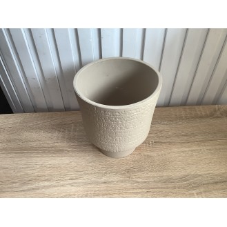  Textured Pedestal Ceramic Planter