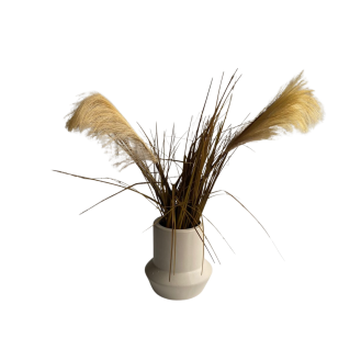 Cream flower vase 